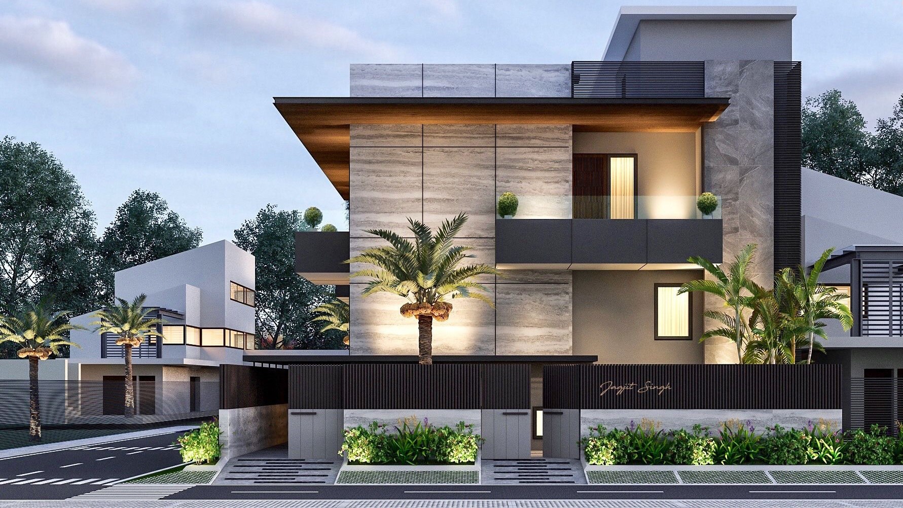 Biệt thự hiện đại với không gian rộng lớn 