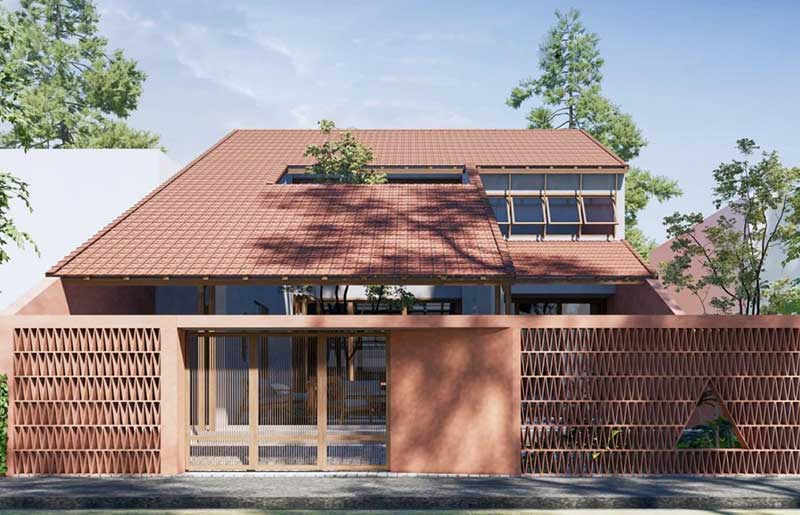 Biệt thự mini mái ngói