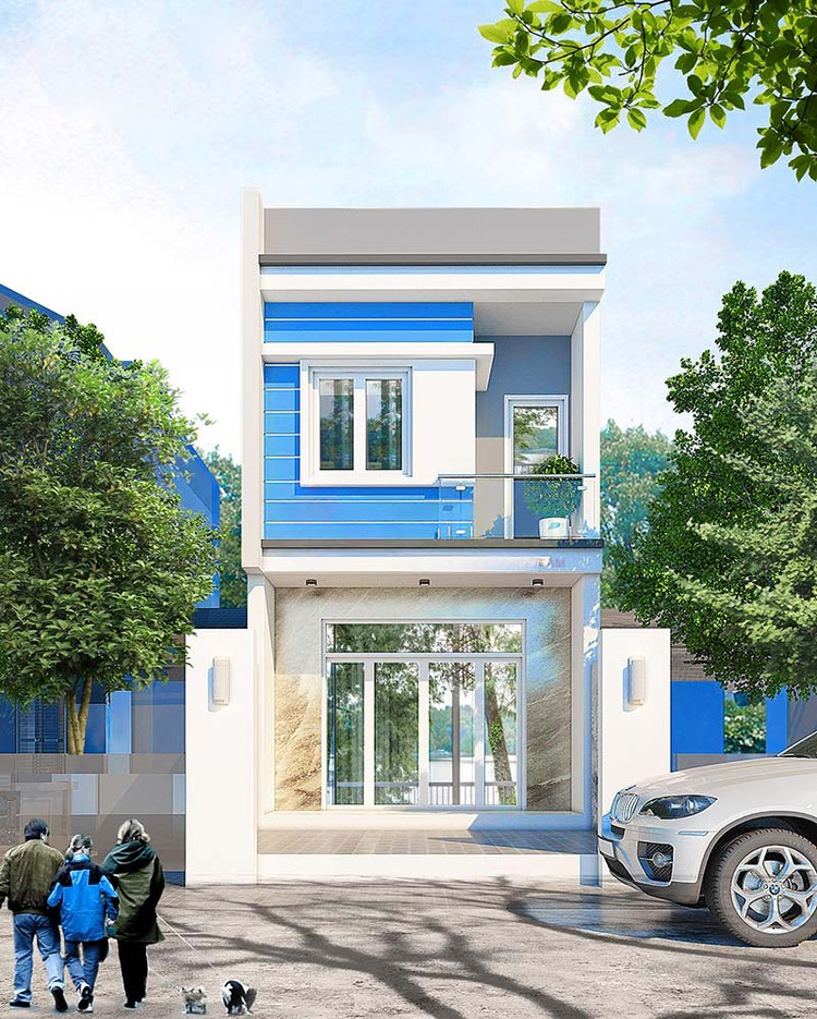 Mẫu nhà 2 tầng đẹp phong cách hiện đại được yêu thích hiện nay