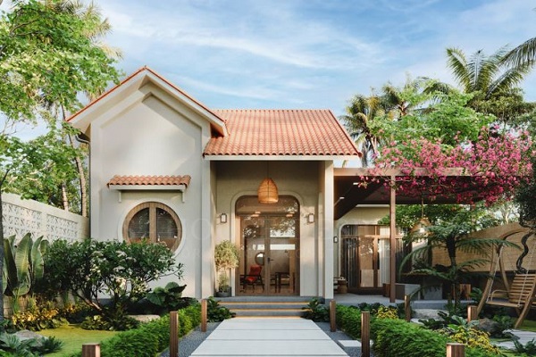 nhà vườn cấp 4 đẹp