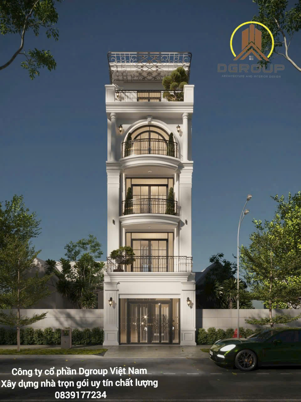 BẢN THIẾT KẾ NHÀ PHỐ 4 TẦNG 1 TUM ANH TOÀN – TP. HẢI PHÒNG