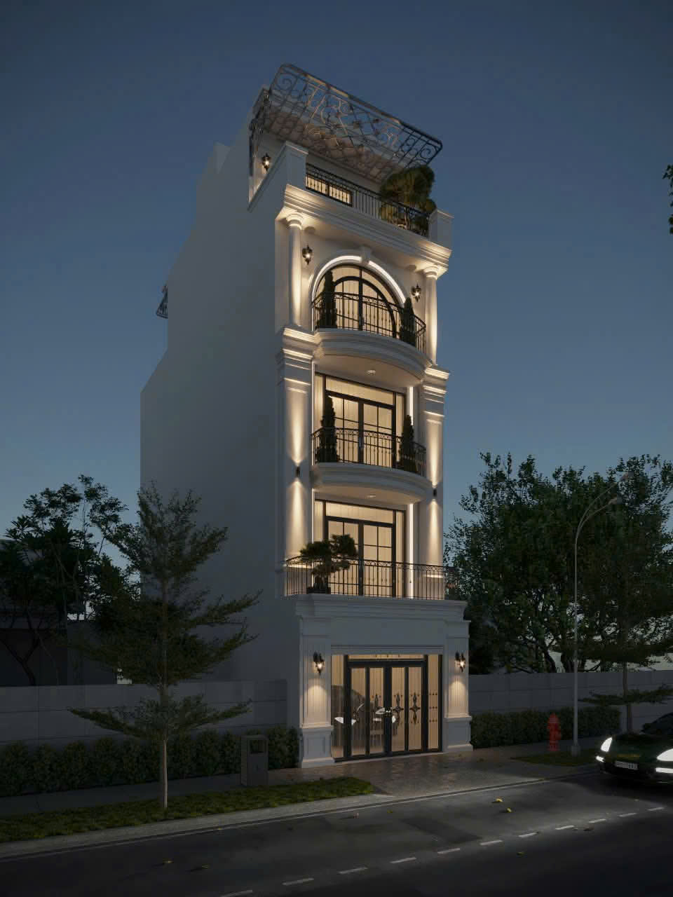 BẢN THIẾT KẾ NHÀ PHỐ 4 TẦNG 1 TUM ANH TOÀN – TP. HẢI PHÒNG