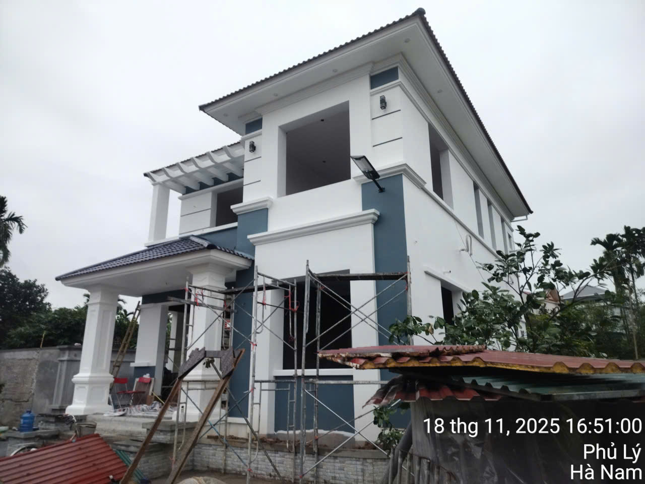 Thiết Kế và Thi Công Trọn Gói Nhà Mái Nhật 2 Tầng Bề Thế Bác Sơn, Bình Lục, Hà Nam